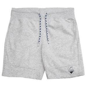 Pink Dolphin Men's Embroidered Wave Shade Logo Fleece Sweat Shorts - Grey/Black
